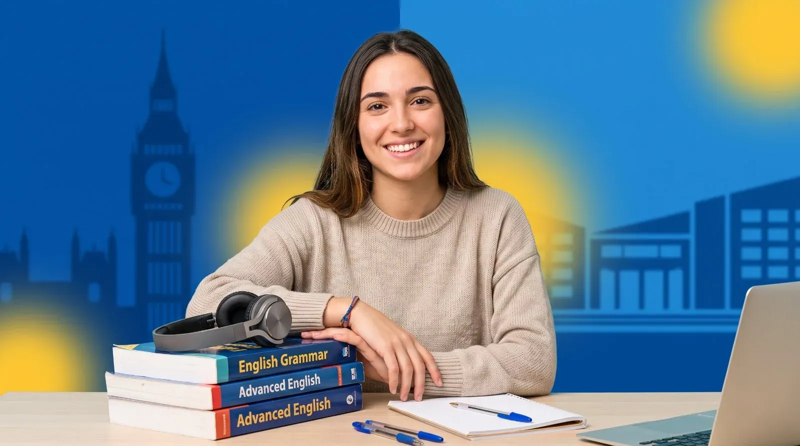 Estudiante de Blue Parrot School preparando sus exámenes oficiales de inglés APTIS y Cambridge
