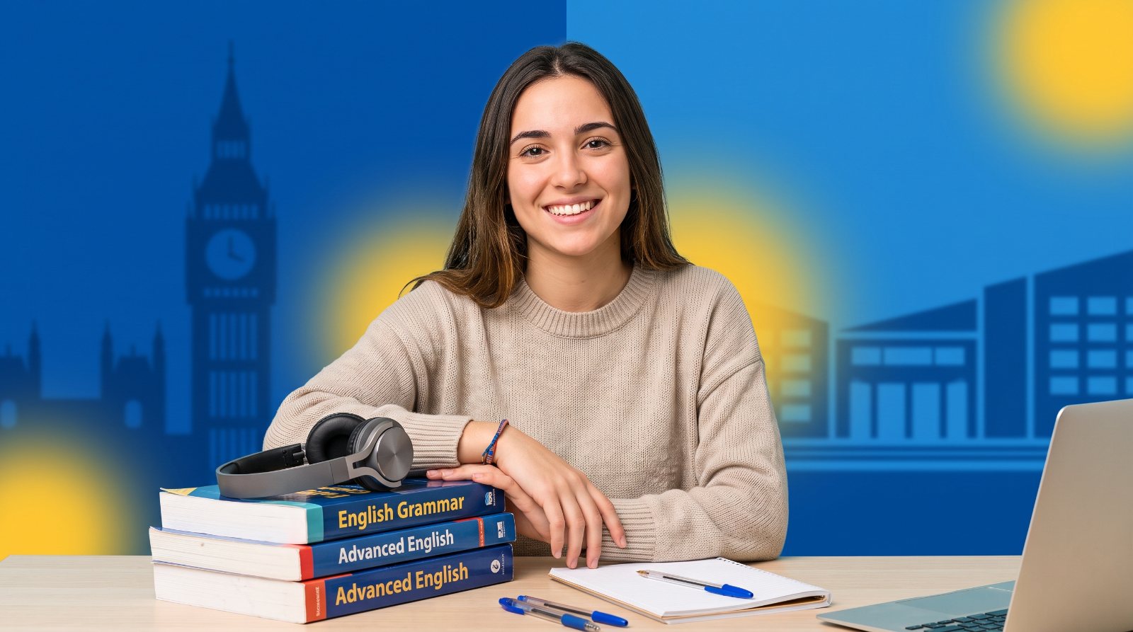 Estudiante de Blue Parrot School preparando sus exámenes oficiales de inglés APTIS y Cambridge